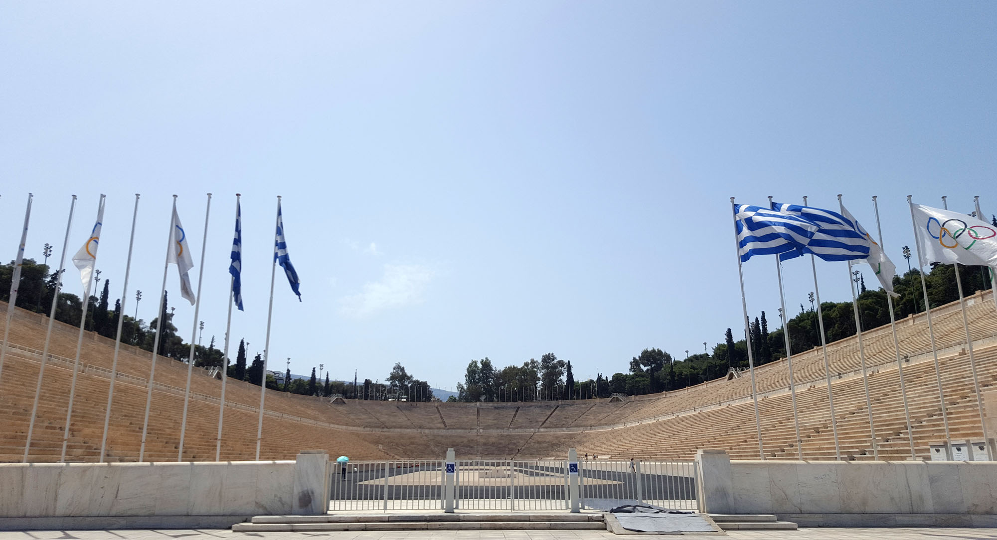 Athene, veertig graden en toch wat willen zien
